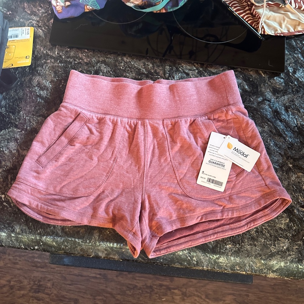 Athleta Women's High Waist Pink Shorts